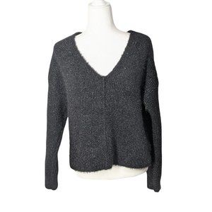 NEW Abound Cropped Black Glitter Sweater